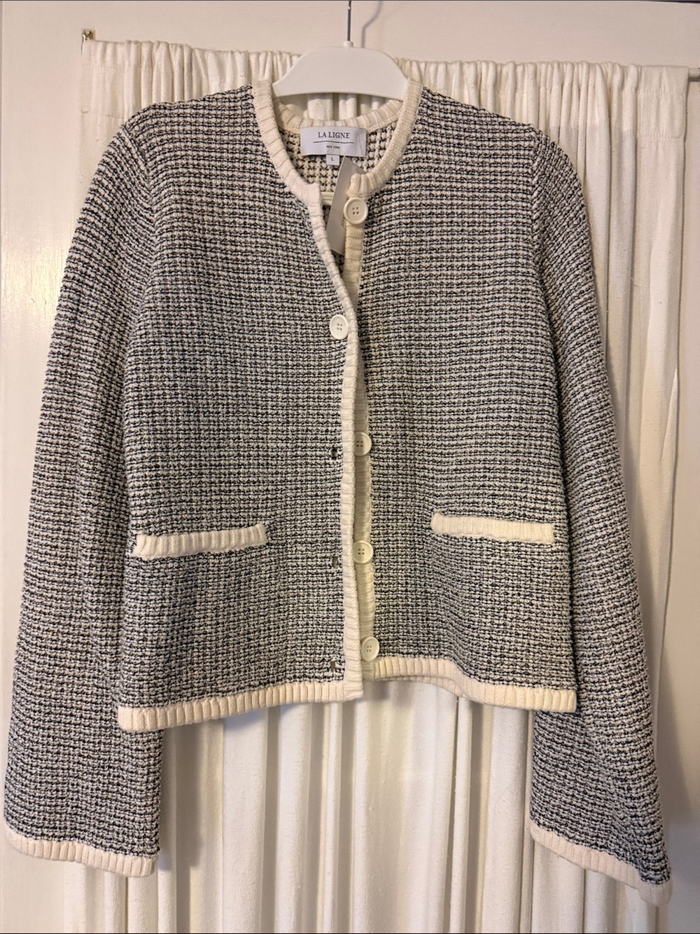 La Ligne Boucle Knitted Jacket